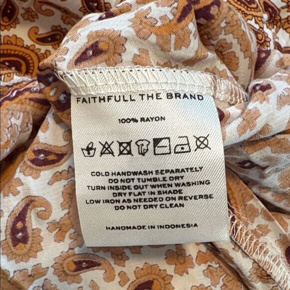 Faithfull the Brand Floral Brown Midi Dress - Picture 8 of 8